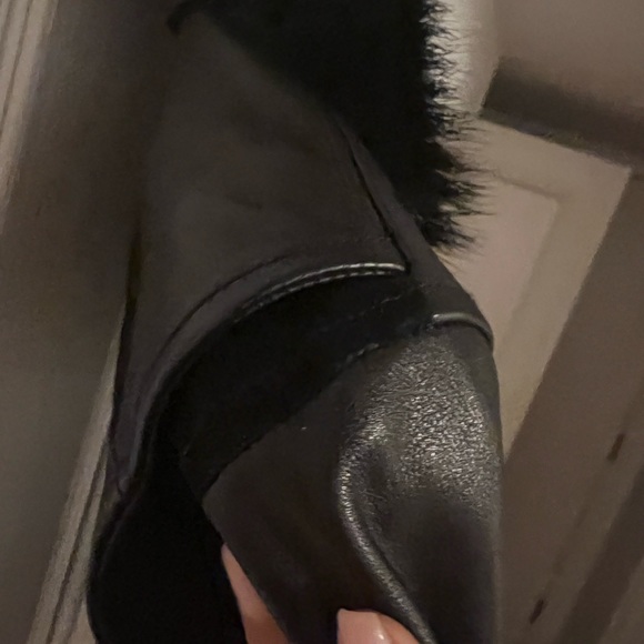 DSQUARED2 Leather Jacket with Removable Fur Colar - Picture 10 of 14